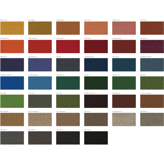 Tretford Interland | Ovaal, 120x150cm, Roze588, gefest met vlies